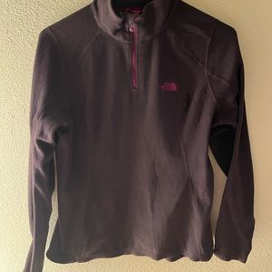 North Face Purple Pull over fleece